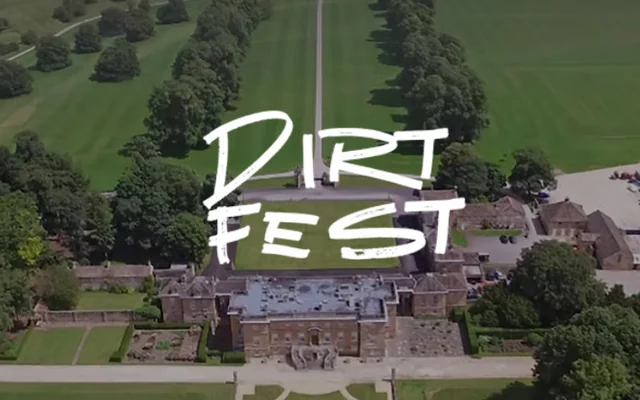 Aerial view of the Dirt Fest site