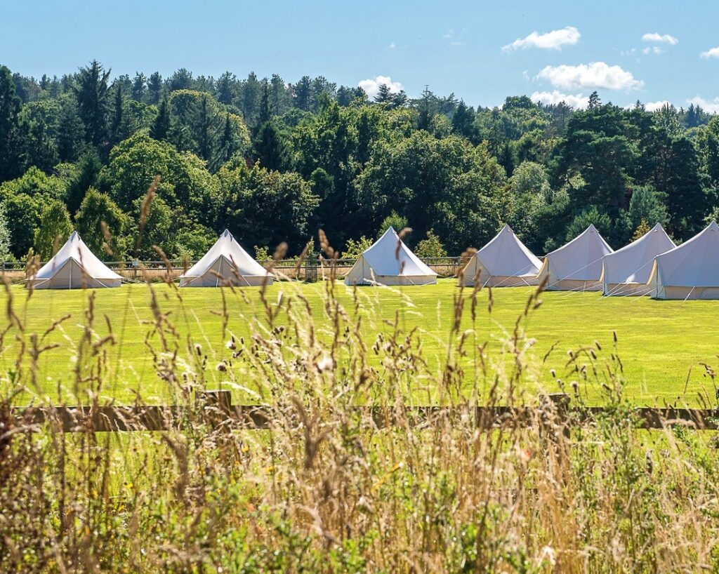 glamping village in yorkshire