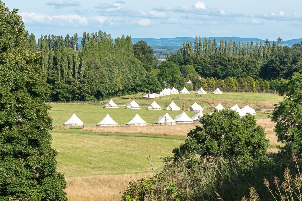 Glamping village to hire for a Festival