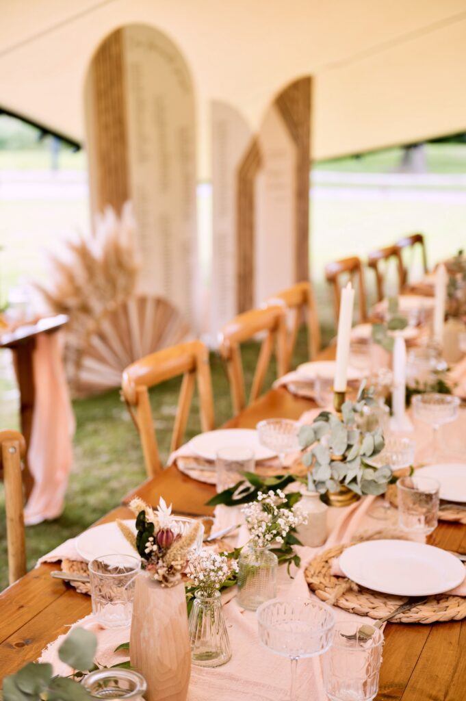 stretch tent wedding